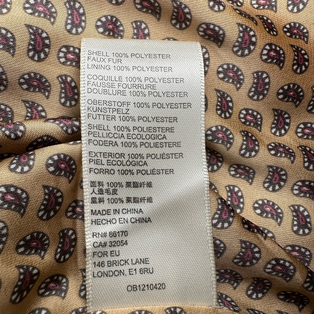 Free People, We The Free, teddy coat, caramel color. Size S - Picture 3 of 6
